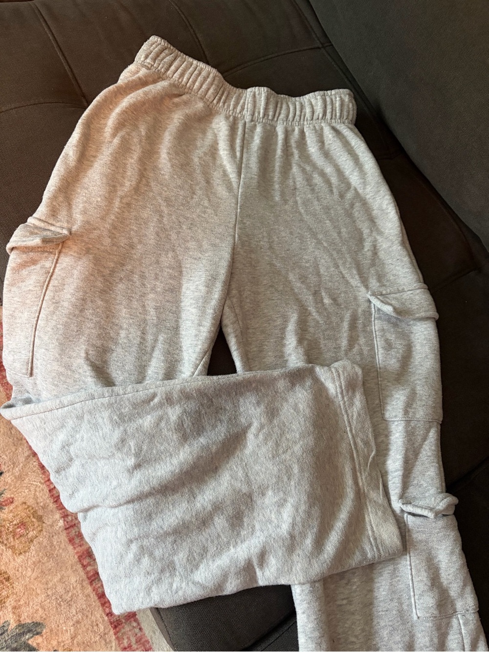 Gray Cargo Sweatpants - Comfortable Everyday Bottoms